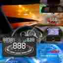 2dvision Excelvan 5.5 Head Up Display Obdii Hud Projector Fuel Speed Warning Speedometer