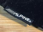 7x4.5 Alpine Dva Cda Stereo Faceplate Carry Bag Velvet Black Drawstring Storage