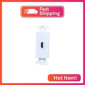 Boplat 1hdmi 1 Port Hdmi Decorator Wall Plate Insert - 4k/8k Keystone Jack