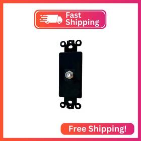 Bupldet 1coax 1 Port Coax Cable Wall Plate Insert - Coaxial Keystone Jack Cover