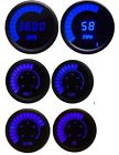 Eb-b9999b Intellitronix Universal Complete Led Analog Bargraph Gauge Set In Blue