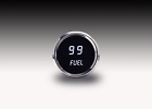 Eb-ms9016w Intellitronix In Digital Fuel Gauge White Leds Chrome Bezel