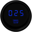 Eb-ms9107b Intellitronix Blue Leds Digital Transmission Temperature Gauge Chrome Bezel