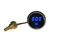 Eb-ms9116b Intellitronix Digital Fuel Temperature Gauge Sender Blue Leds Chrome Bezel