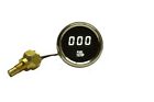 Eb-ms9116w Intellitronix Digital Fuel Temperature Gauge Sender White Leds Chrome Bezel