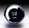 Eb-ms9222w Intellitronix Memory Speedometer White Leds Chrome Bezel
