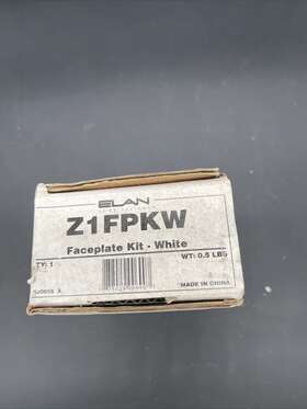 Z1fpkw Elan Faceplate Kit - White Brand New