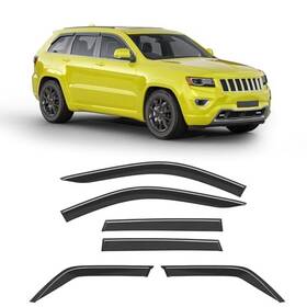 Goholy Goholy-b31 6-pcs Low-profile Window Rain Guard For Fit 2011-2021 Jeep Grand Cherokee