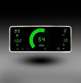 Intellitronix Dp10006g 6-gauge Micro Universal Panel Green Led Digital Usa Made