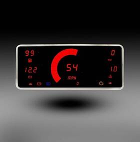Intellitronix Dp10006r 6-gauge Micro Universal Panel Red Led Digital Made In Usa