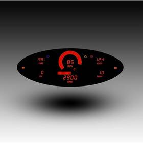 Intellitronix Dp10007r 6-gauge Universal Panel Red Led Digital Made In Usa