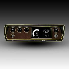 Dp1805-s9020 Intellitronix 1970-1976 Dodge Duster/dart White Leds Digital Gauge Panel With Gps Bundle