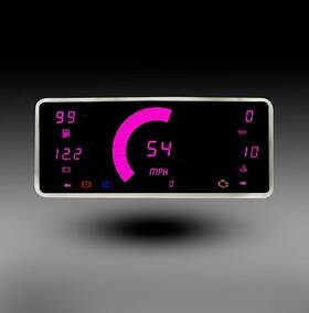 Intellitronix Dp6016k 1963-1972 Jeep Wagoneer/j Trucks/jeepster Commando Pink Led Digital Gauge Panel