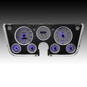 Intellitronix Wl6003p 1967-1972 Chevy Truck Analog White Faceplate Backlit Purple Leds Usa