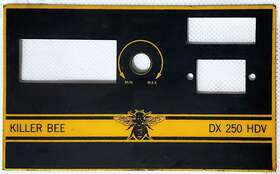 Kbdx250hdv Killer Bee Aka Texas Star Bee-aka- Dx 250hdv Cw Amplifier Replacement Faceplate