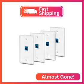 Miaoyfei Ewp-v10 Ethernet Wall Plate Cat6 1 Port Keystone Jack With Rj45 Inli