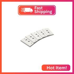 True Cable 2pfpwht Truecable 2 Port Single Gang Keystone Wall Plate Ul Listed Low Profile Design