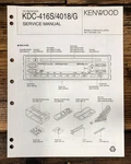 Kenwood KDC-416S KDC-4018 Car Stereo Service Manual *original*. Fixed Price $14.97.