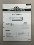 Jvc KD-GS920 Original Service Manual Free Shipping. Fixed Price $14.00.