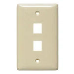 Premise Wiring NSP12I Multi-media Faceplate Gang Ports Abs Ivory Threaded. Fixed Price $19.99.