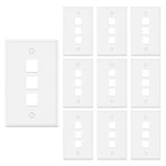 Vce 3 Port Keystone Wall Ul Listed (10-PACK), Single Gang Plates F.... Fixed Price $17.60.