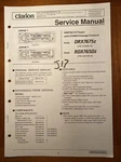 Clarion DRX7675Z Am/fm Stereo Cd Player Original Service Repair Manual. Fixed Price $14.94.