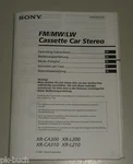 User Manual Sony XR-CA300; XR-L200; XR-CA310; XR-L210. Fixed Price $10.82.