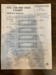 Kenwood KRC-708 KRC-888 KRC-X858 KRC-PS988R Service Manual **original**. Fixed Price $25.99.
