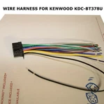 New Wire Harness For Kenwood KDC-BT378U KDCBT378U Free Fast Shipping. Fixed Price $8.49.