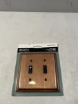 True Value W29447-DCL-U Caramel Huntsfield Gang Toggle Wall Plate. Fixed Price $6.99.
