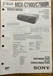 Sony MDX-C7900R Fm/am Mini Disc Player Original Service Repair Manual. Fixed Price $24.94.