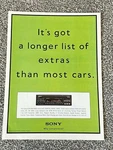 Collectable Vintage 1994 Magazine Advert Picture Sony CDX-900 Rds Car Stereo. Fixed Price $20.27.
