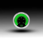 Intellitronix Green Led Transmission Temp Gauge - Black Faceplate / Chrome Bezel. Fixed Price $108.97.