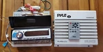 Rca RC188M Marine Stereo With Pyle Watt Amplifier PLRMA400. Fixed Price $100.00.