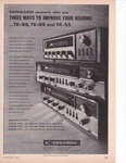 Rare 1969 Kenwood TK-88 / TK-66 TK-55 Stereo Receiver Print-ad. Fixed Price $9.95.