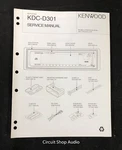Original Kenwood KDC-D301 Cd Player Service Manual. Fixed Price $12.95.