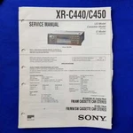 Sony XR-C440 XR-C450 Service Manual Original Paper Oem Repair Guide Usa. Fixed Price $29.95.