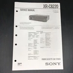 Sony XR-C8220 Service Manual. Fixed Price $13.00.
