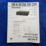 Sony EXR-18 XR-3200 XR-3201 EXR-3202 Service Manual Original Paper Oem Repair Gu. Fixed Price $19.96.
