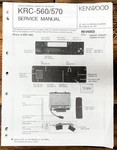Kenwood KRC-560 KRC-570 Car Radio Revised Service Manual *original*. Fixed Price $14.97.