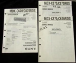 Sony MDX-C670RDS Fm/am Mini Disc Player Original Service Repair Manual. Fixed Price $19.94.