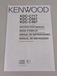 Owner's Manual / Handbook Kenwood KDC-C717 -C667 -C467. Fixed Price $11.49.