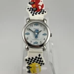 Geneva Kids Watch Race Car Design 27MM Case Silicone Band- New Battery. Fixed Price $9.99.
