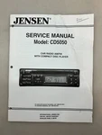 Jensen CD5050 Original Service Manual Free Shipping. Fixed Price $14.00.