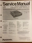 Panasonic CQ-DP975 CQ-DFX85EUC Cd Player Receiver Original Repair Manual. Fixed Price $14.94.