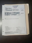 Pioneer KEH-1700 1750 Service Manual Original Repair Book Cassette Tuner. Fixed Price $49.99.