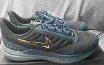 Nike Air Winflo Shield Shoes Black Orange Teal DM1106-002 Men Sz 15 New No Lid. Fixed Price $60.00.