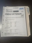 Pioneer DEH-P725R Service Manual Original Repair Book Multi Cd With Rbds Tuner. Fixed Price $49.99.