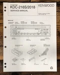Kenwood KDC-216S KDC-2018 Car Stereo Service Manual *original*. Fixed Price $14.97.