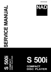 Service Manual Guide For Nad S500. Fixed Price $13.75.